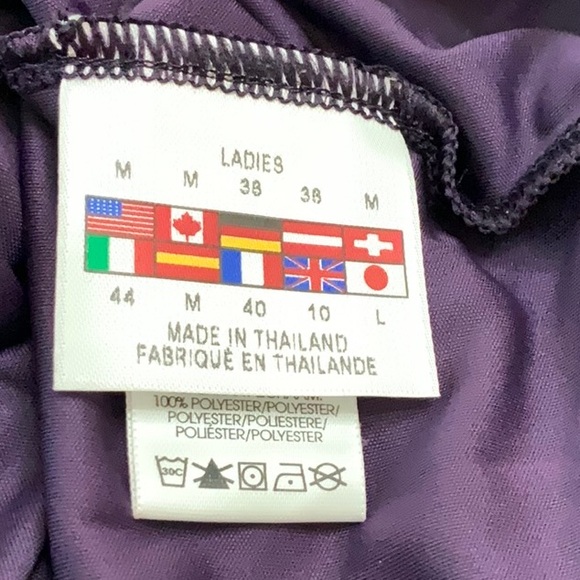 Spyder CYCLING HOODED top - Purple/Turq - Picture 9 of 13